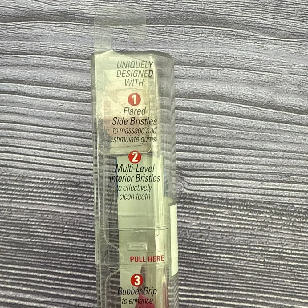 Mentadent 41 ProCare Toothbrush Soft Compact Head Flared Side Bristles Pink Red